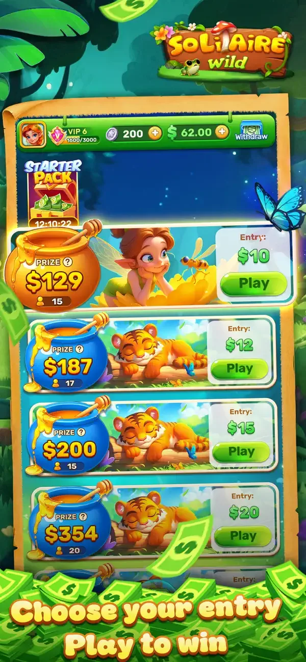Solitaire Wild:Win Real Cash screenshot 1