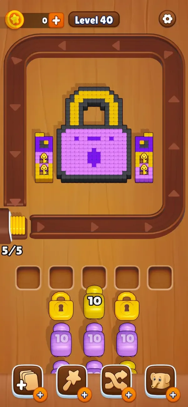 Wood Loop: Cube Shooter screenshot 1