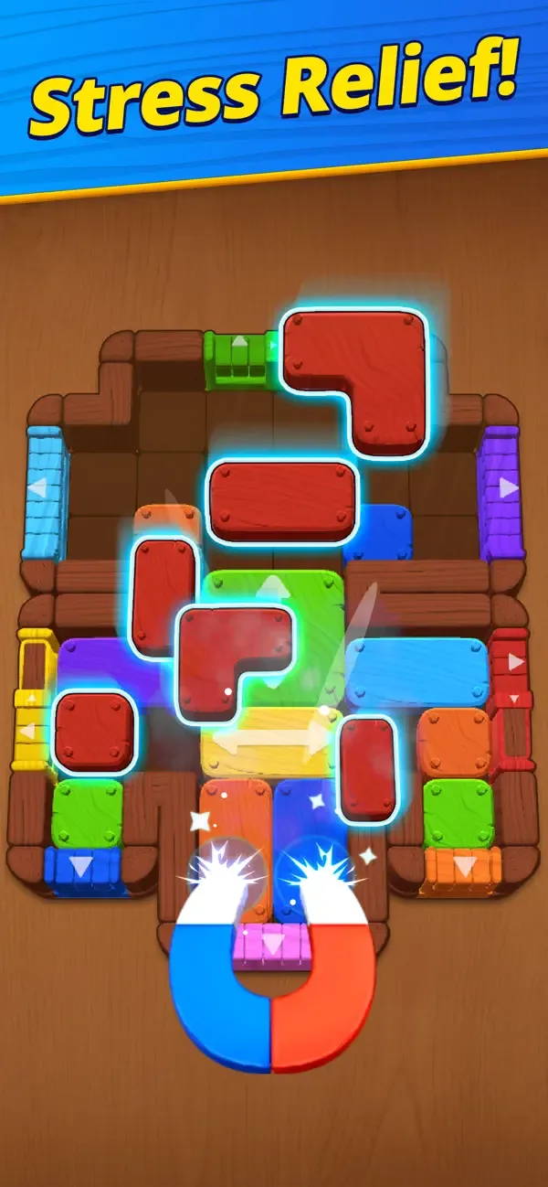 Wood Rush Puzzle screenshot 1