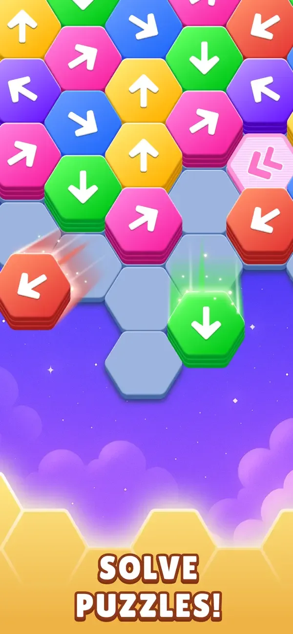 Hexa Tap Away Puzzle screenshot 3