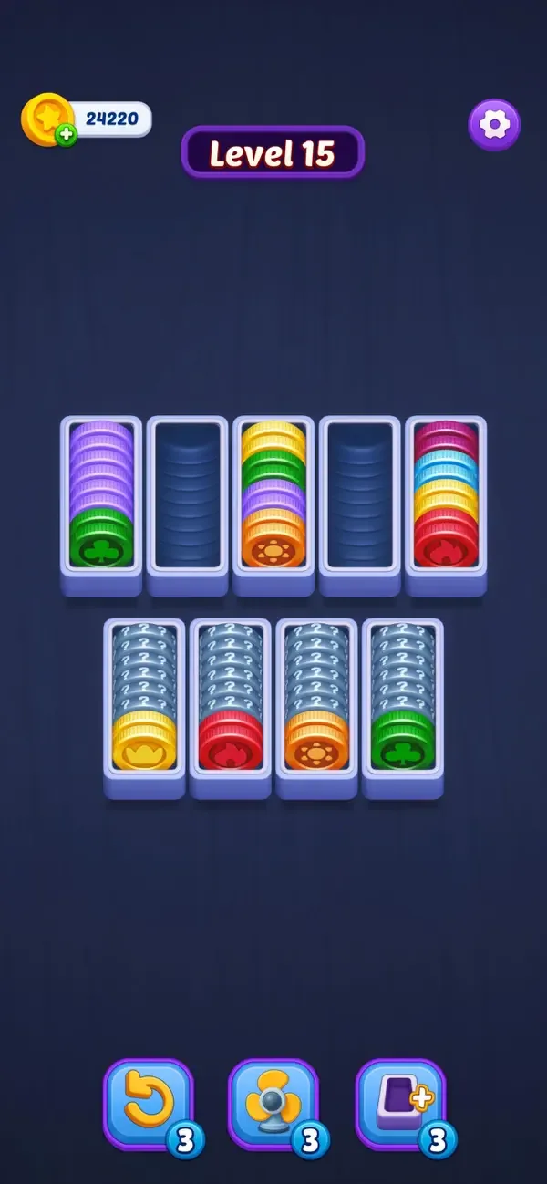 Coin Stack: Sort Puzzle screenshot 2