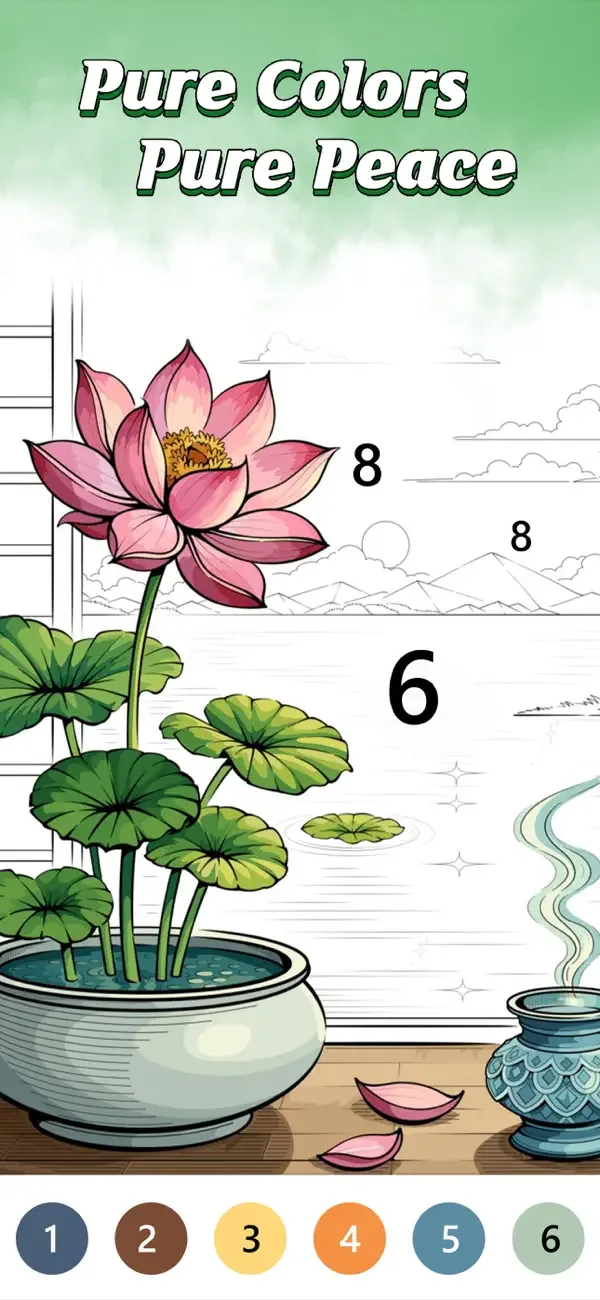 Pure Color by Number Book screenshot 1