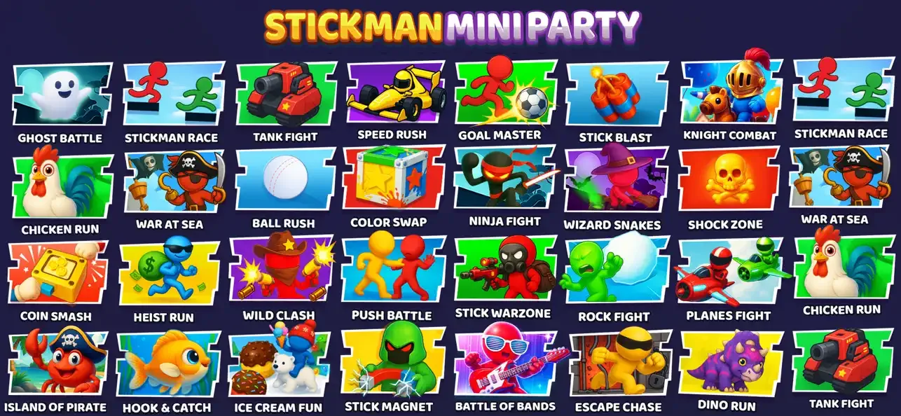 Stick Fun Party Mini Games screenshot 1