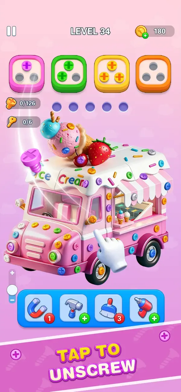3D Screw Out: Bolt Sort Master screenshot 1