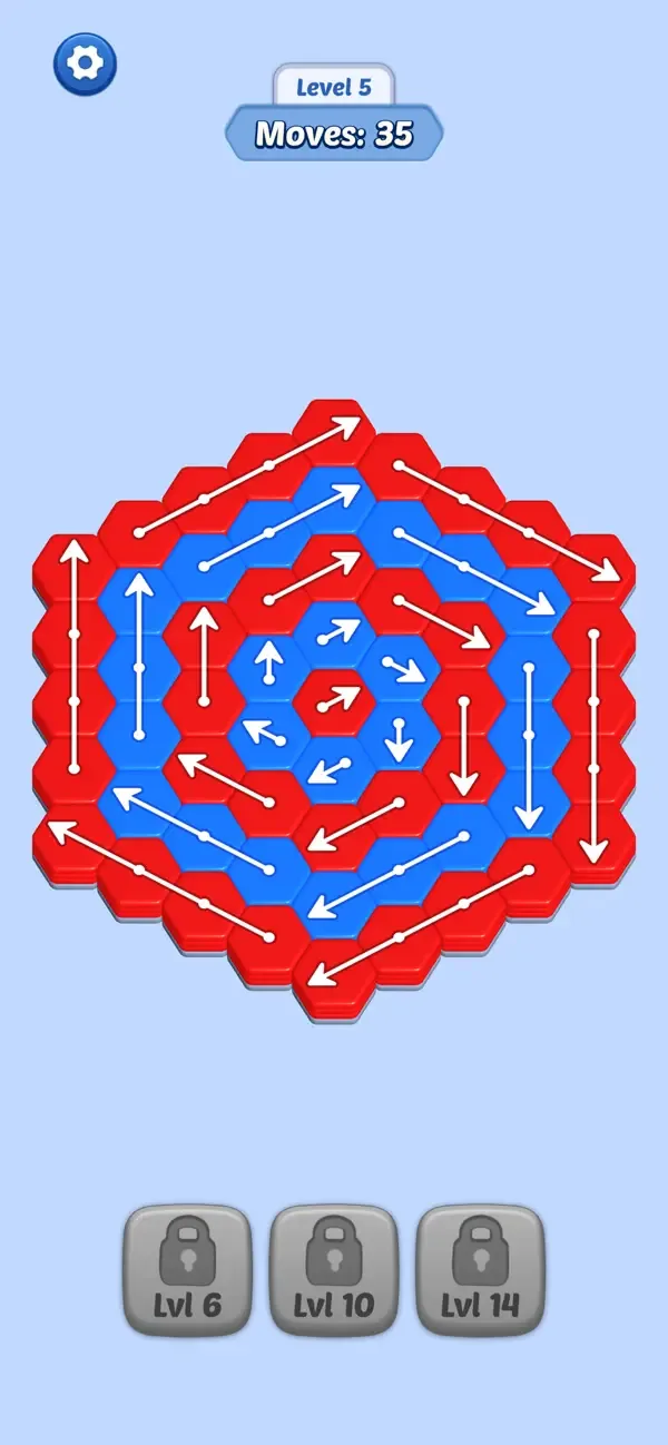 Hexa Arrows: Logic Puzzle screenshot 1