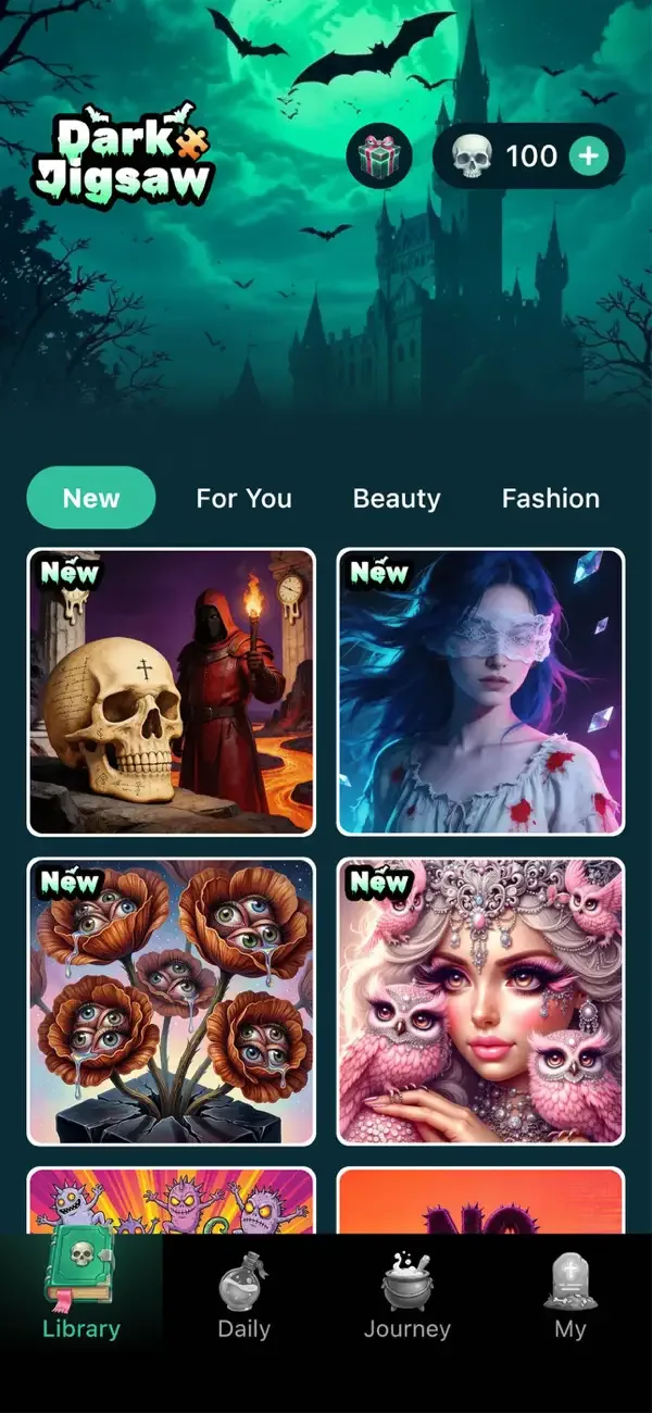 Dark Jigsaw Puzzle Game screenshot 1
