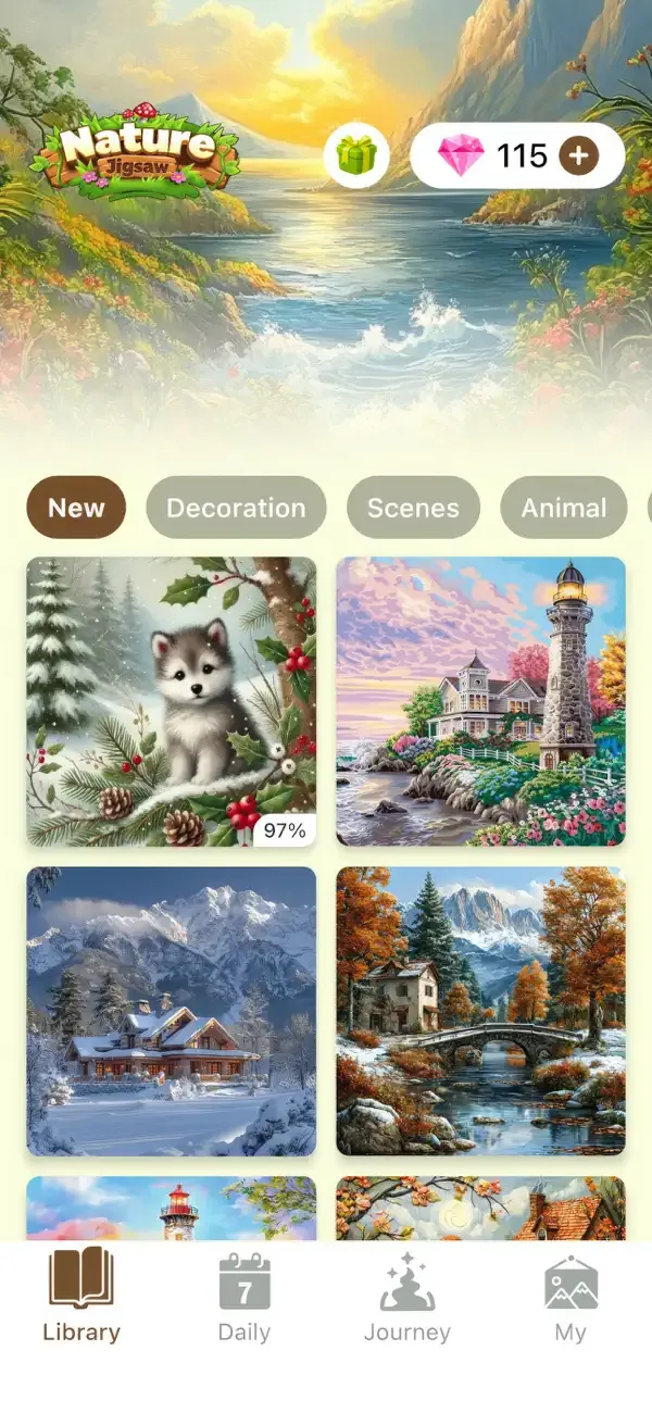 Nature Puzzles Jigsaw Game screenshot 1