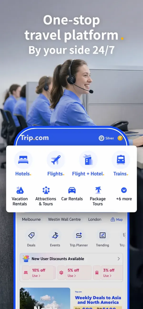Trip.com: Book Flights, Hotels screenshot 1