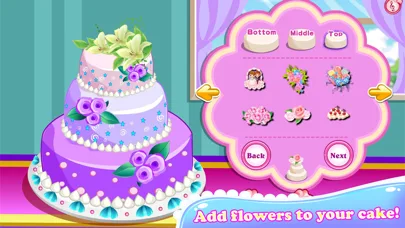 Rose Wedding Cake Cooking Game screenshot 3