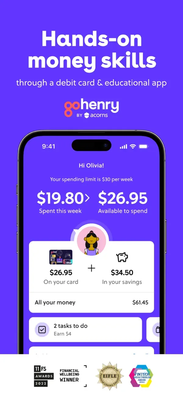 GoHenry by Acorns Kids Banking screenshot 1