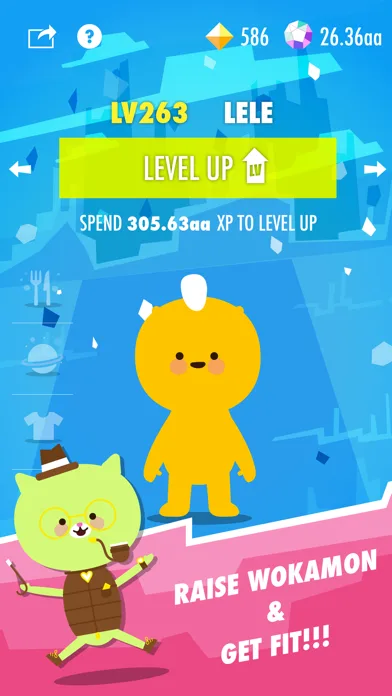 Wokamon: pedometer tamagotchi screenshot 1