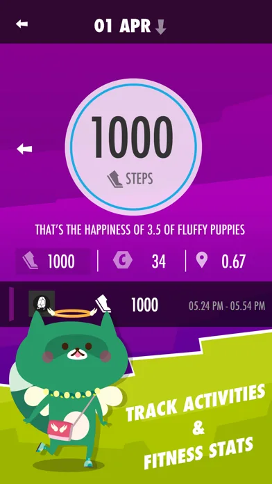 Wokamon: pedometer tamagotchi screenshot 2