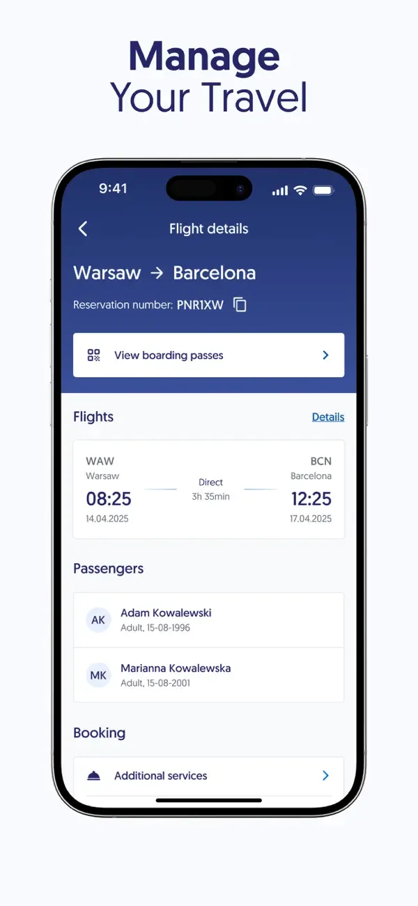 LOT Polish Airlines screenshot 2