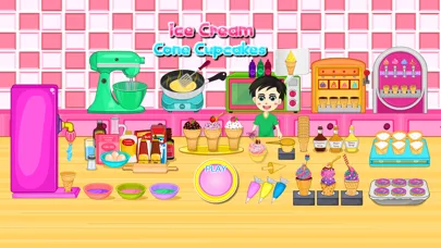 Ice Cream Cone Cupcake Cooking screenshot 1