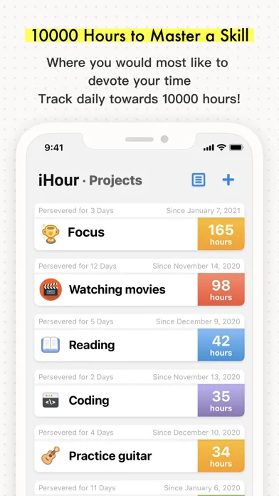 iHour - Focus Time Tracker screenshot 4