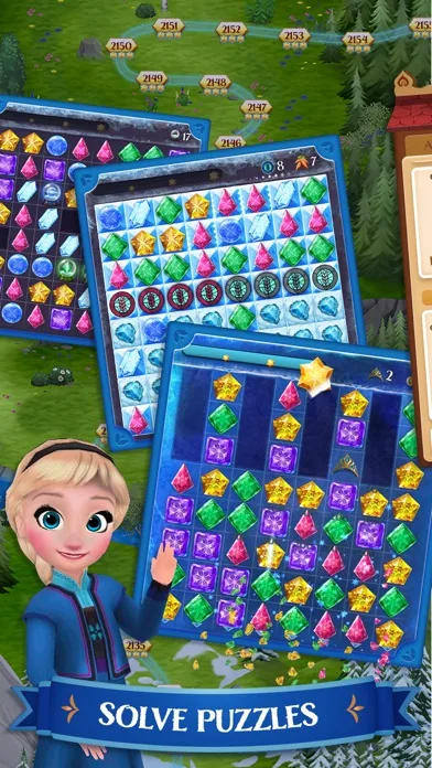 Disney Frozen Free Fall Game screenshot 1