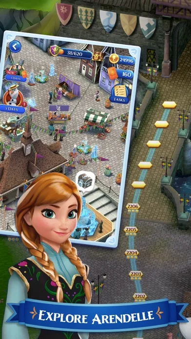 Disney Frozen Free Fall Game screenshot 4