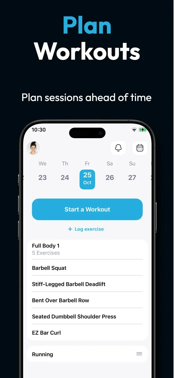 Fitlist Workout Log & Planner screenshot 3
