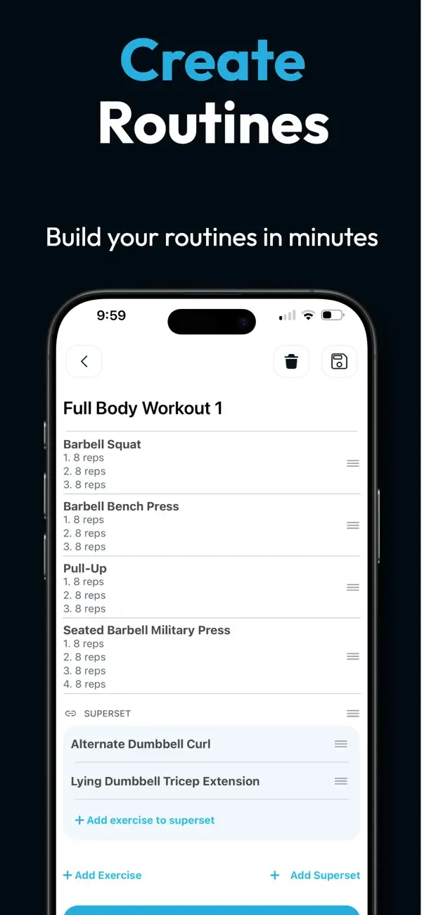 Fitlist Workout Log & Planner screenshot 5