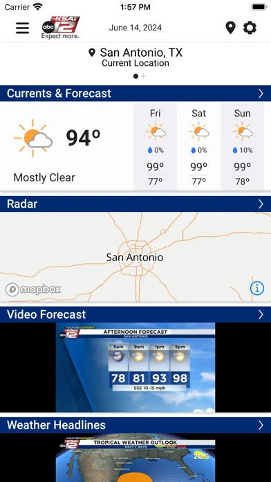 KSAT 12 Weather Authority screenshot 1