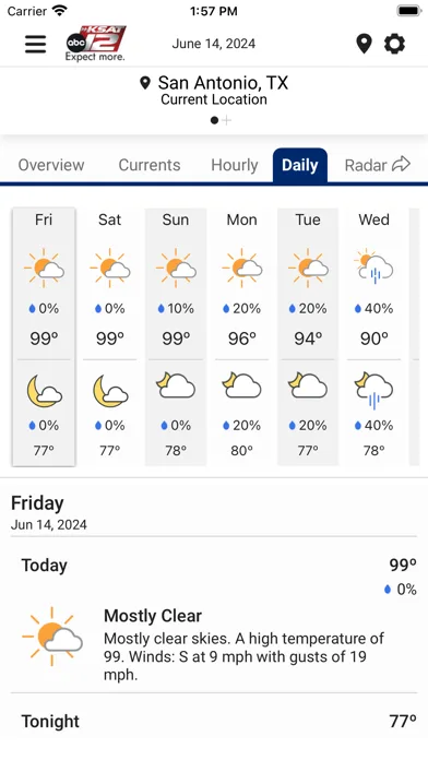 KSAT 12 Weather Authority screenshot 5