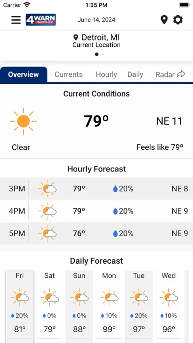 WDIV 4Warn Weather screenshot 2
