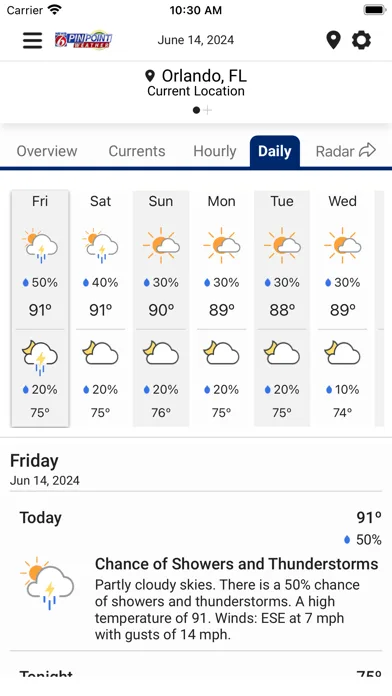 News 6 Pinpoint Weather WKMG screenshot 5