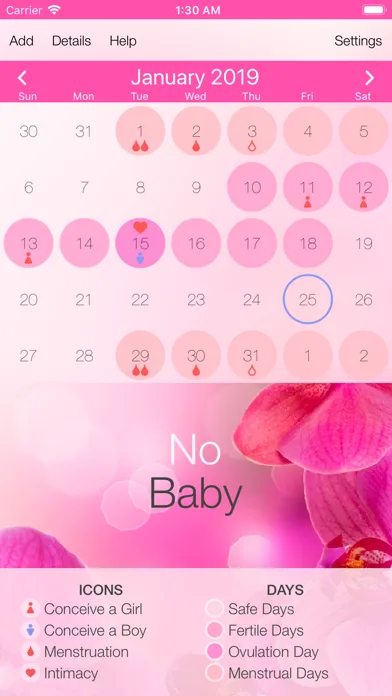 Menstrual Cycle Tracker screenshot 3