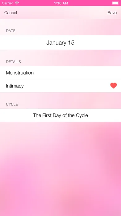 Menstrual Cycle Tracker screenshot 4