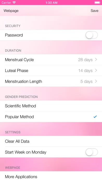 Menstrual Cycle Tracker screenshot 5