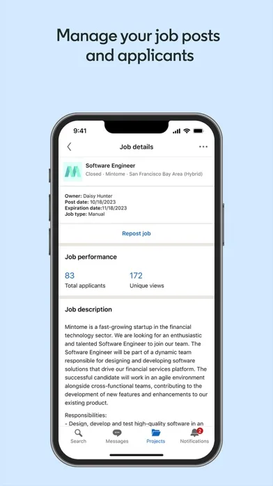 LinkedIn Recruiter screenshot 2