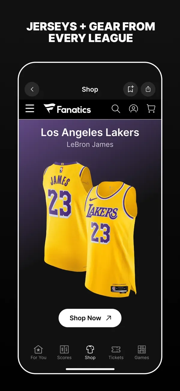 Fanatics: Shop NFL, NBA & MLB screenshot 1