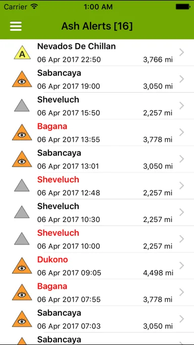 Volcanoes: Map, Alerts & Ash screenshot 4