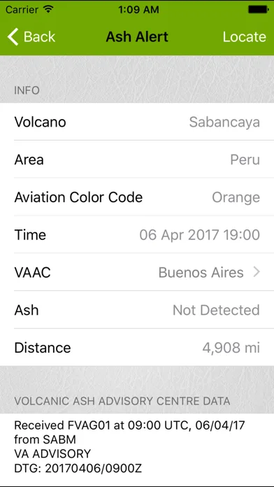 Volcanoes: Map, Alerts & Ash screenshot 5