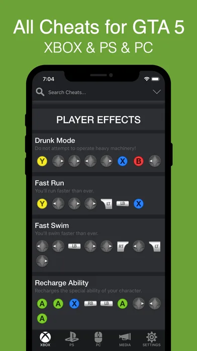 All Cheats For GTA 5 screenshot 1