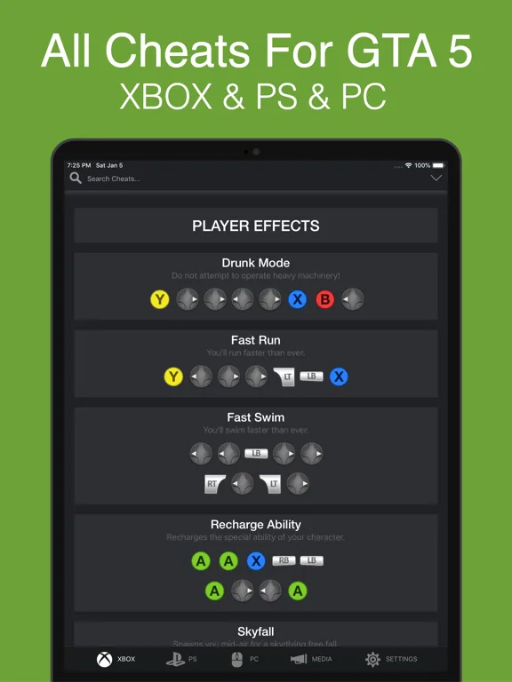 All Cheats For GTA 5 screenshot 5