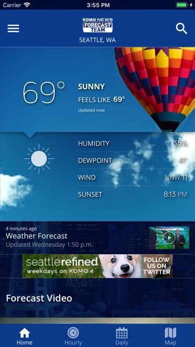 KOMO WX screenshot 1