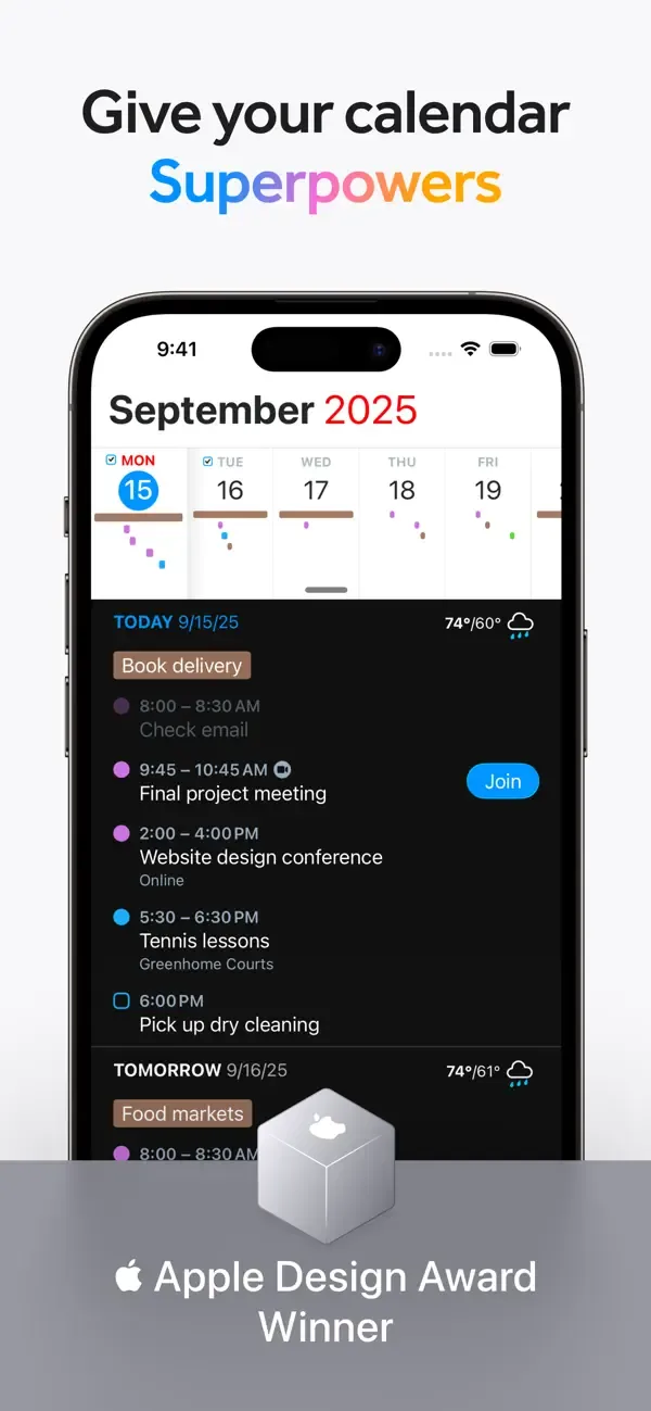 Fantastical Calendar screenshot 1