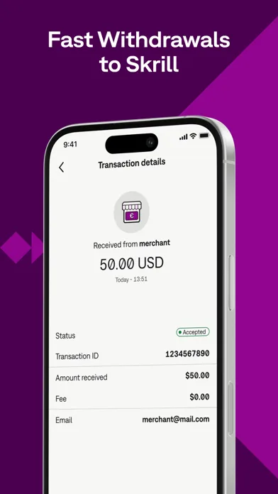Skrill - Pay & Transfer Money screenshot 2