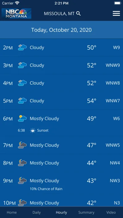 NBC MT Severe WX Alert Team screenshot 2