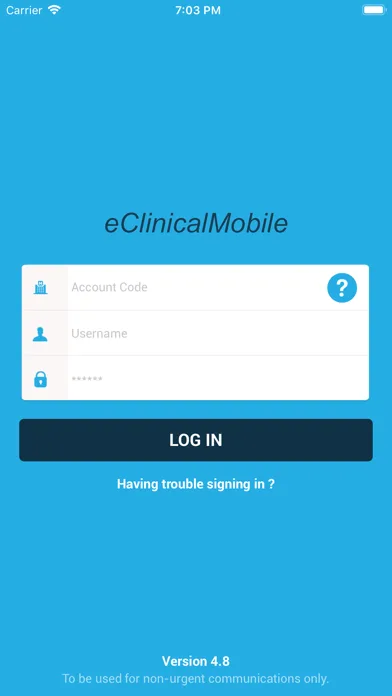 eClinicalMobile screenshot 1