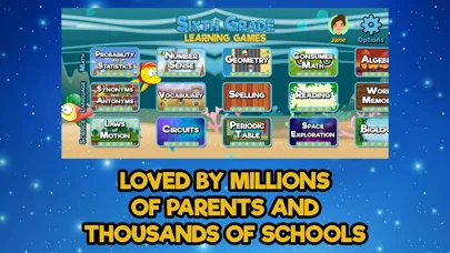 Sixth Grade Learning Games screenshot 4