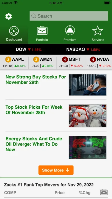 Zacks Mobile App screenshot 2