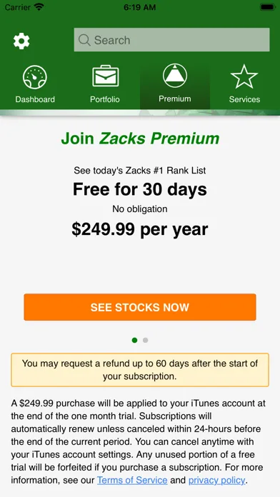 Zacks Mobile App screenshot 4