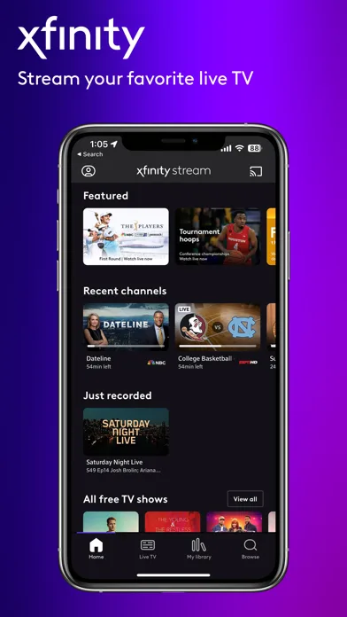 Xfinity Stream screenshot 1