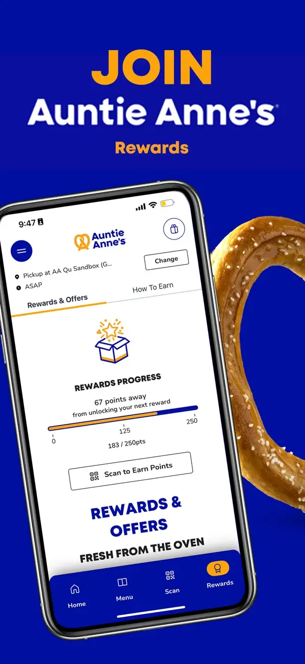 Auntie Anne’s Rewards screenshot 1