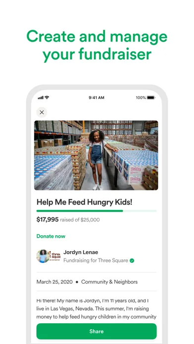 GoFundMe: Fundraise and Give screenshot 2