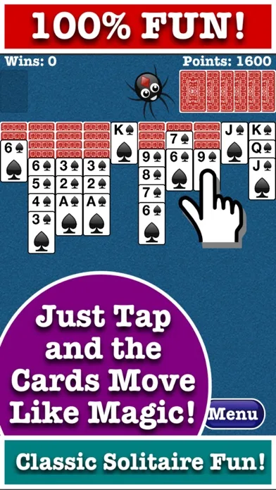 Totally Fun Spider Solitaire! screenshot 1