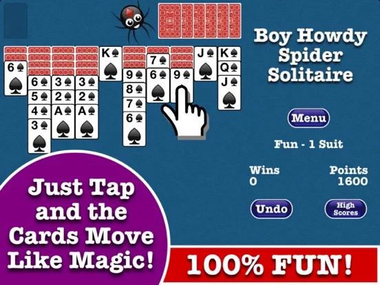 Totally Fun Spider Solitaire! screenshot 3