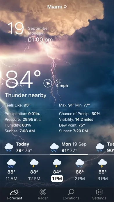 Weather Live° - Local Forecast screenshot 2